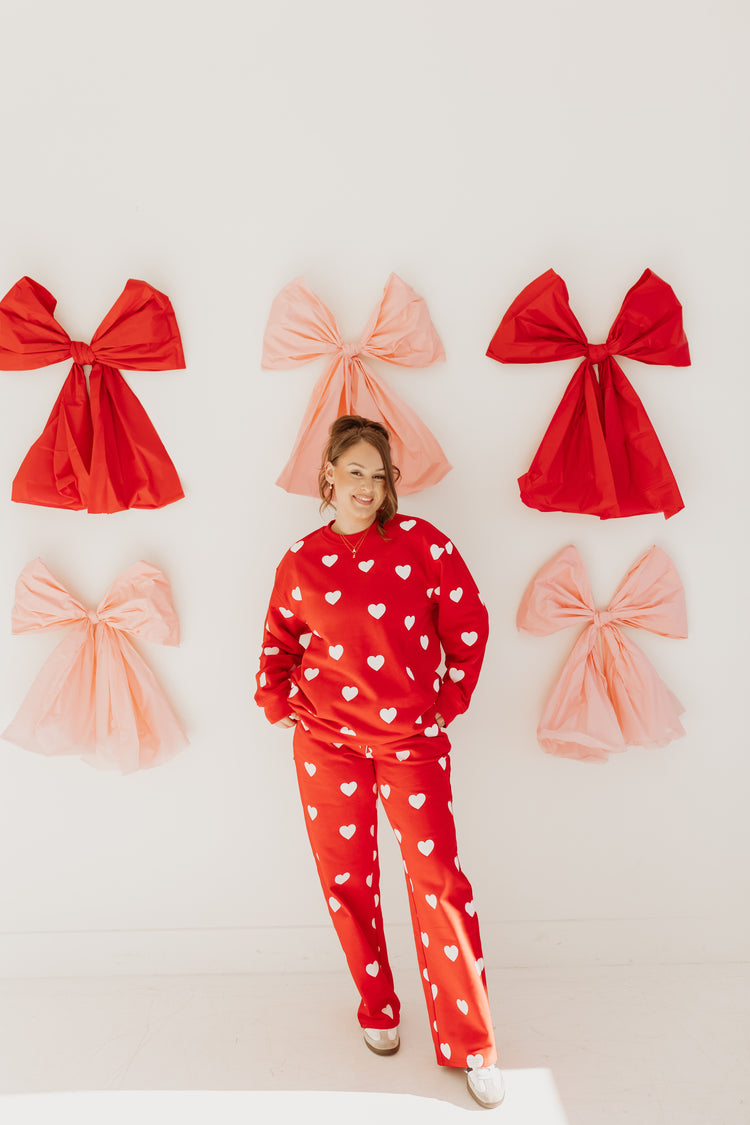 With Love Open Hem Sweatpants