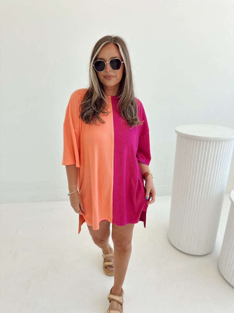 Sunset Spliced Ribbed Catlyn Set