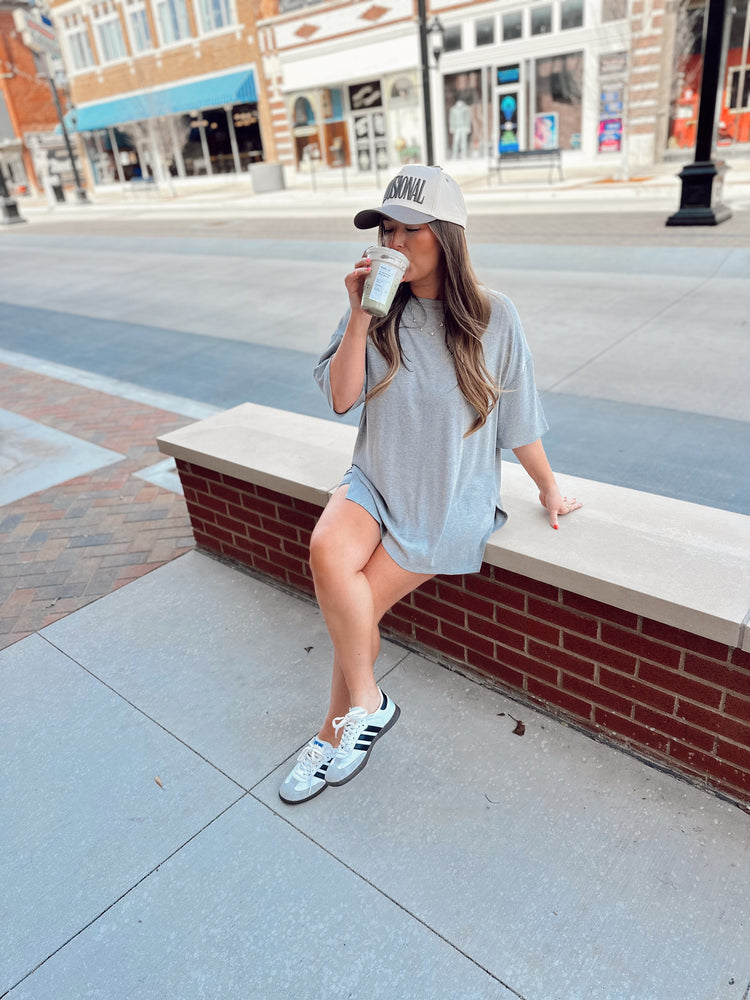 Light Grey Ribbed Catlyn Set