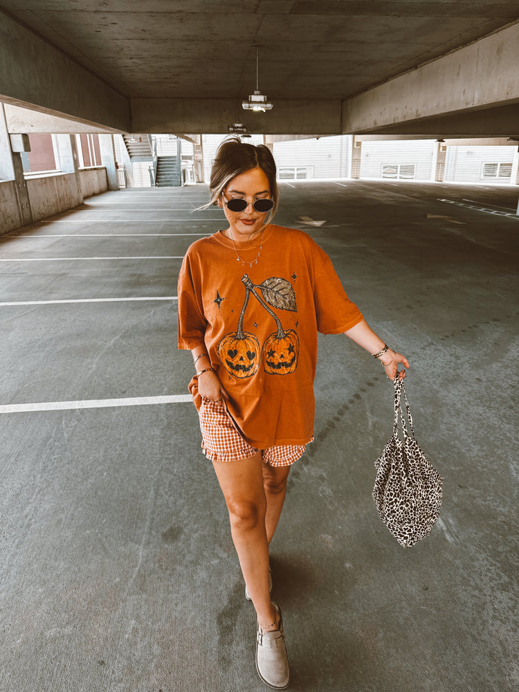 Pumpkin Cherries Graphic Tee (YAM)