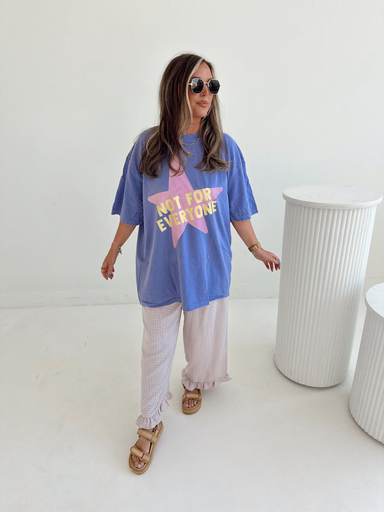 Not for Everyone Graphic T-shirt VIOLET (full length)