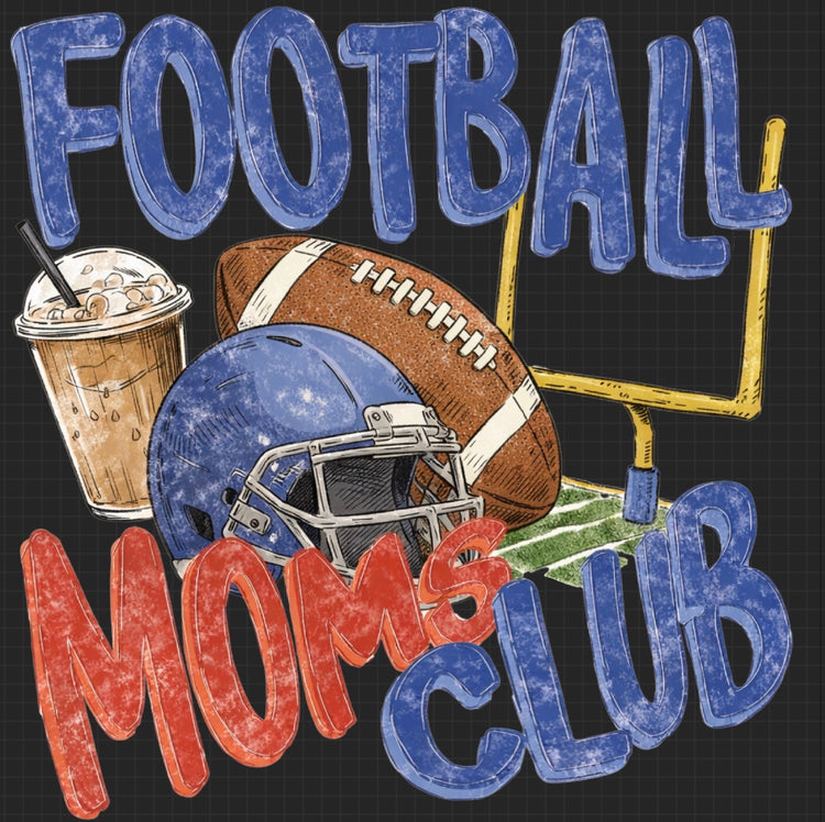 FOOTBALL MOMS CLUB TEE (CROPPED TEE)