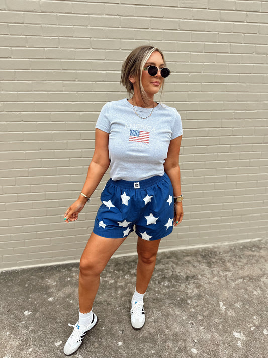 Navy + Stars Boxer Shorts