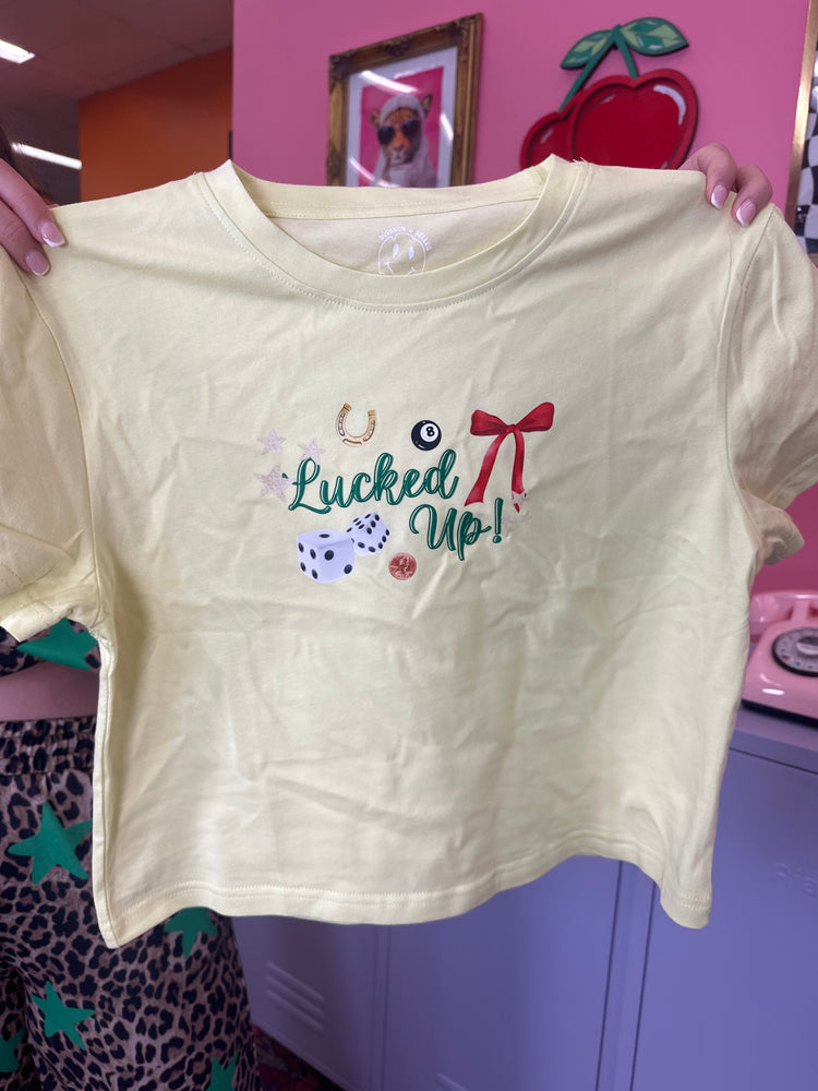 SS - LUCKED UP BABY T (Light LIME GREEN)