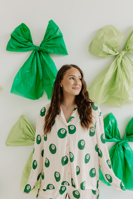 Green 8Ball Flowy LS TOP