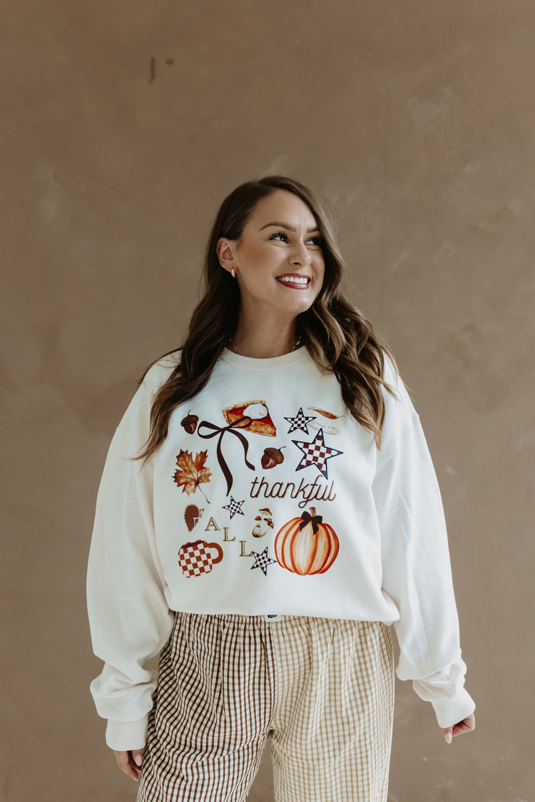 Fall Collage Crewneck Sweatshirt