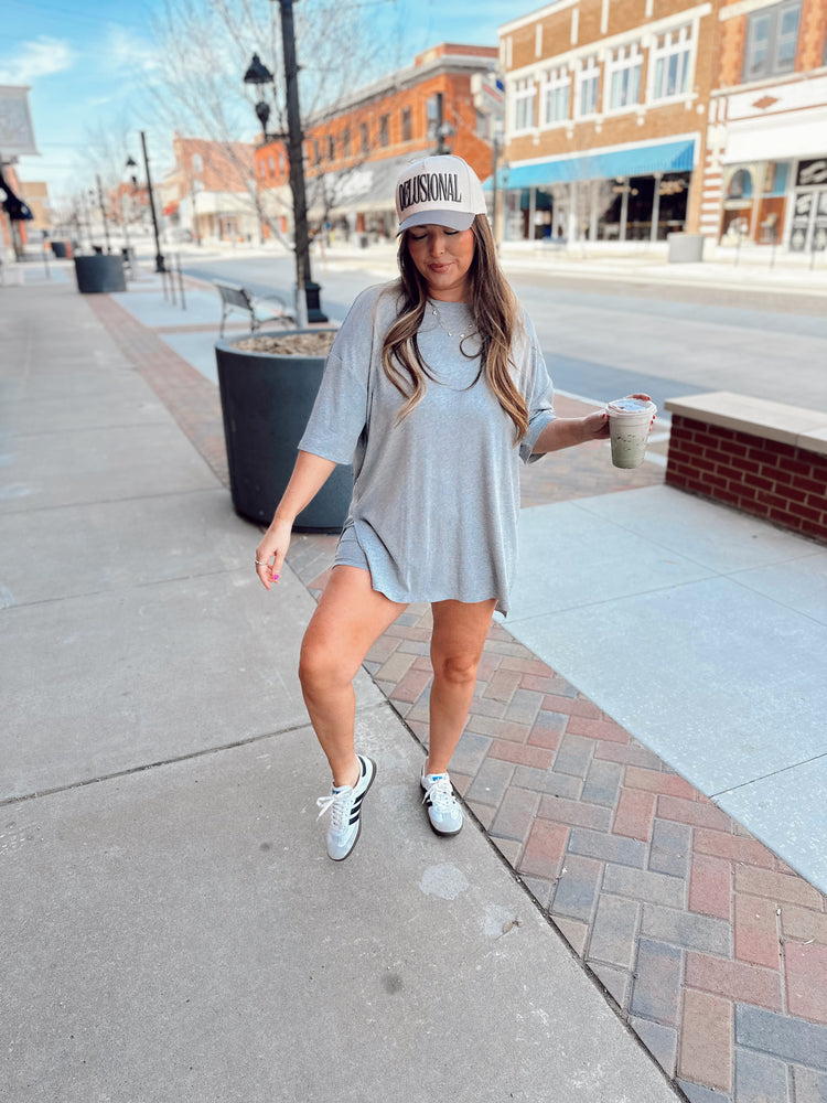 Light Grey Ribbed Catlyn Set