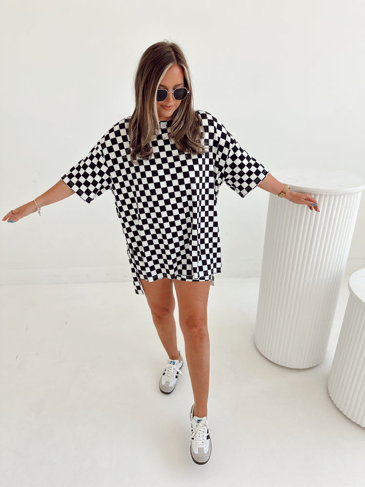 Baby Check T-shirt Lounge Set