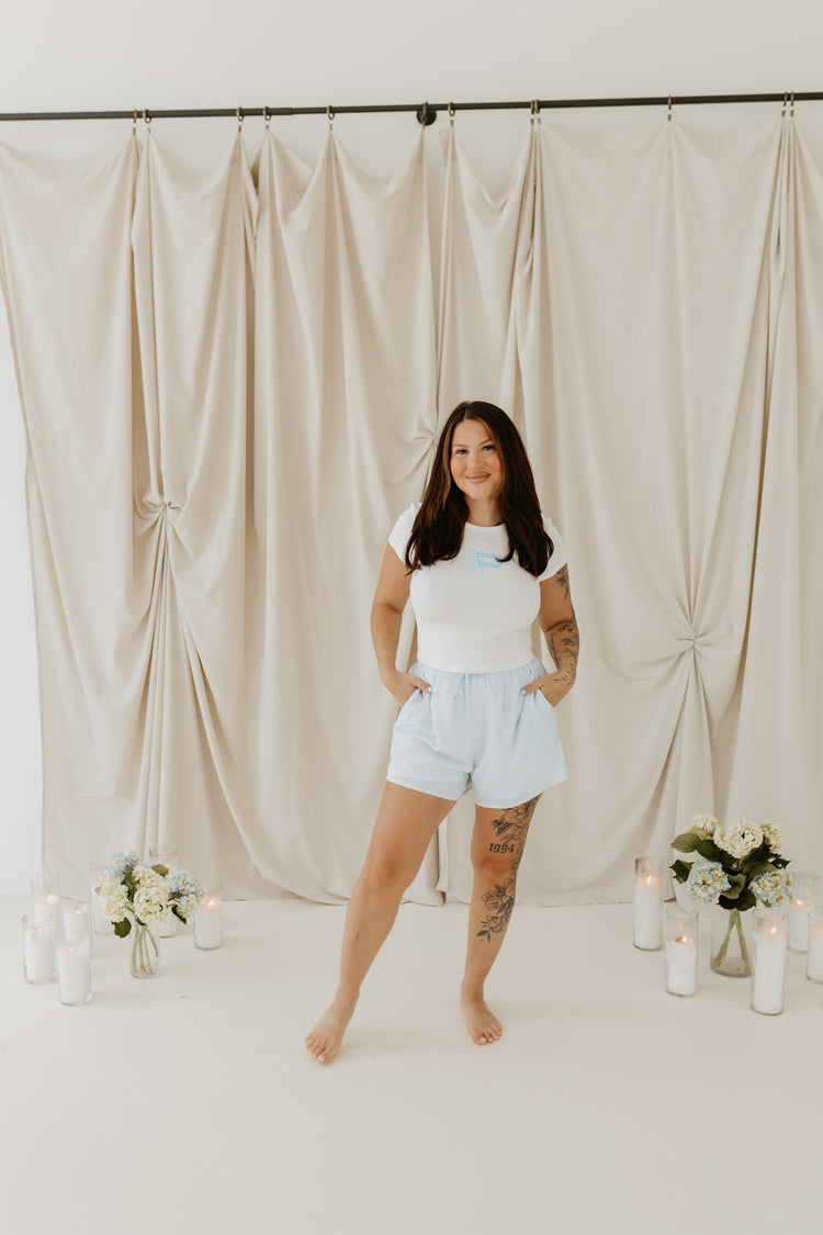 Embroidered Marriage Material Baby Tee