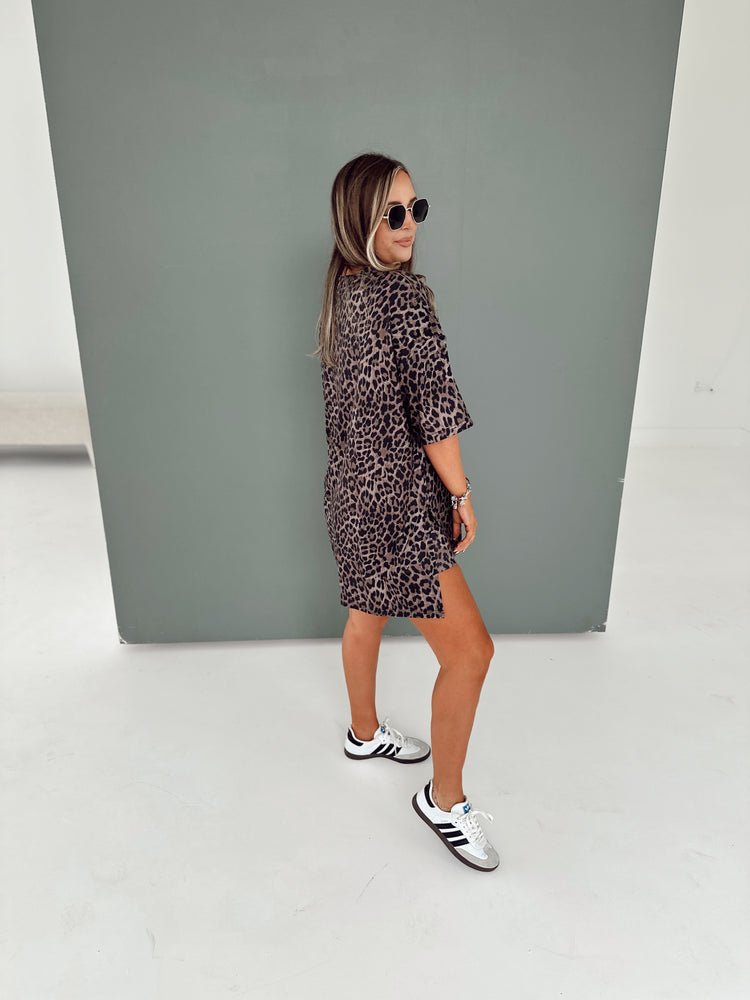 Deep Leopard TSHIRT LOUNGE SET