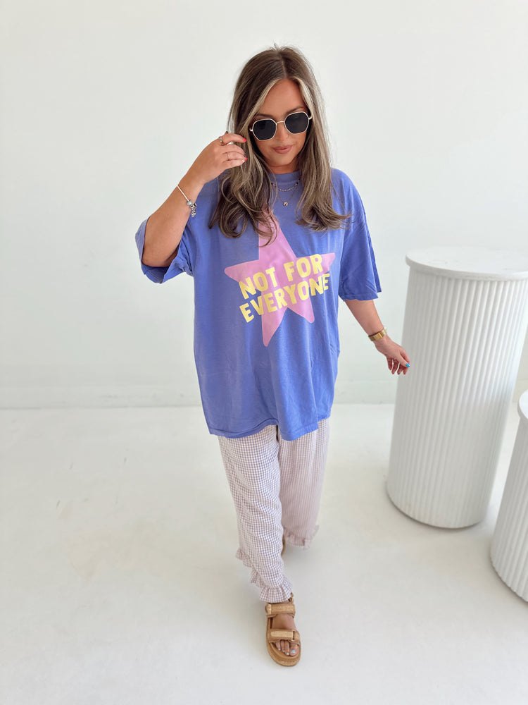 Not for Everyone Graphic T-shirt VIOLET (full length)