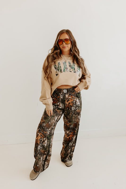 DEEP CAMO BOXER PANTS