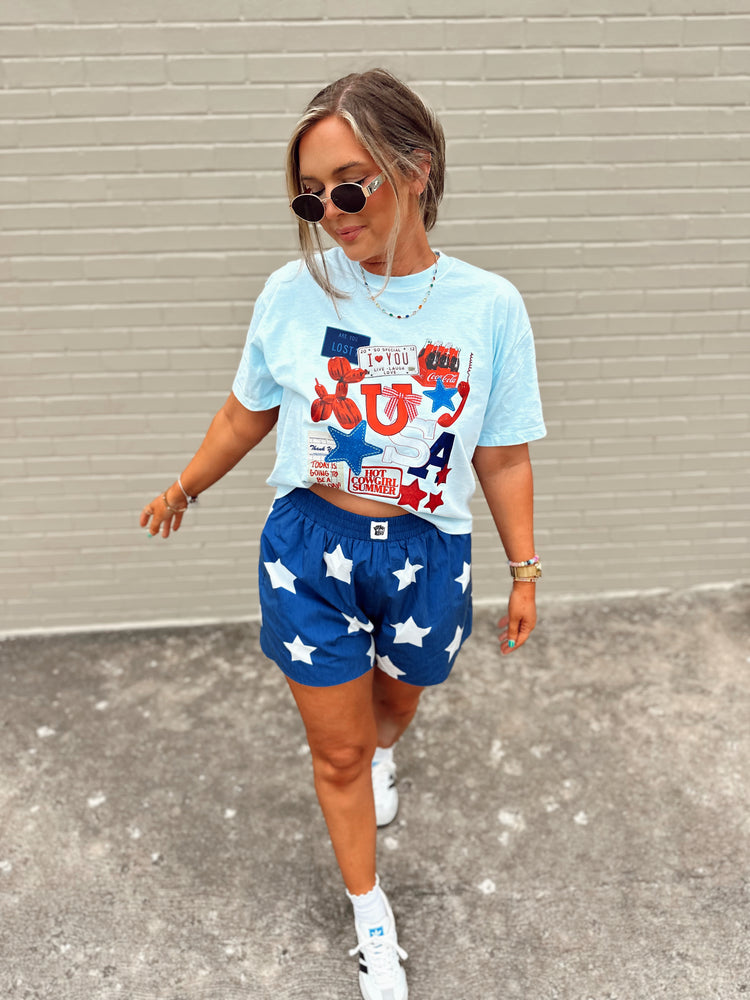 Navy + Stars Boxer Shorts