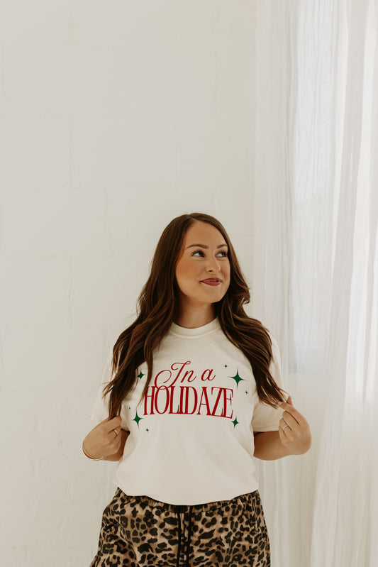 In a Holidaze Graphic tee