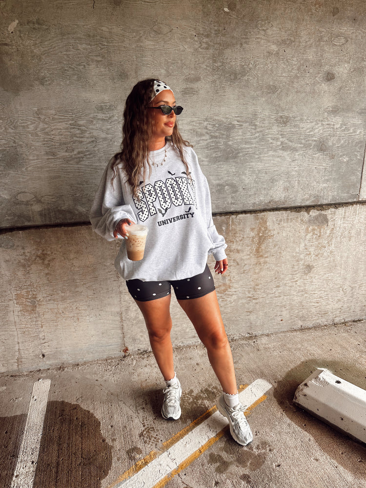 Spooky University Sweatshirt (Ash Grey)