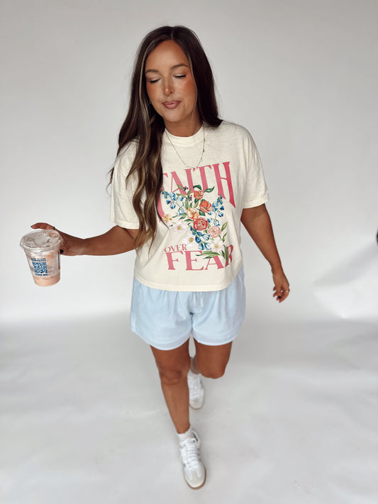 Faith Over Fear Graphic- IVORY (cropped or full length)