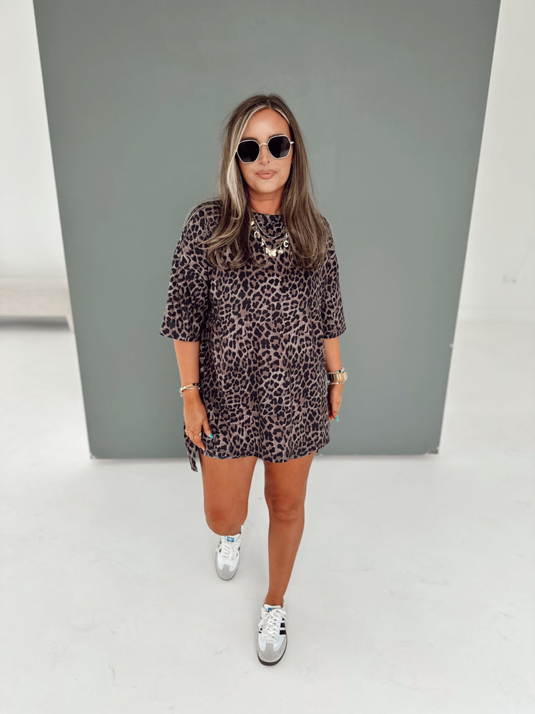 Deep Leopard TSHIRT LOUNGE SET