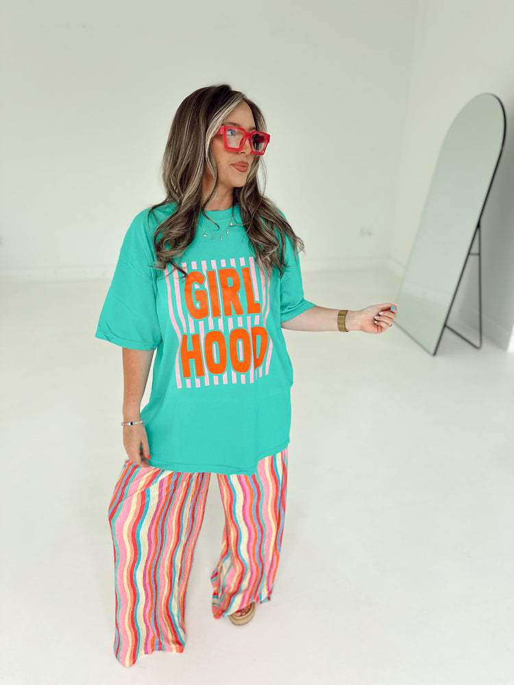 Rainbow Stripe Flowy PANTS