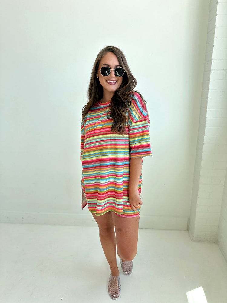 Multi-Color T-Shirt Lounge Set
