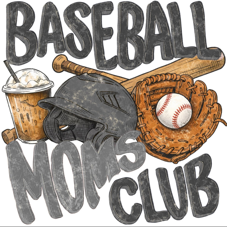 BASEBALL MOMS CLUB TEE (FULL LENGTH)