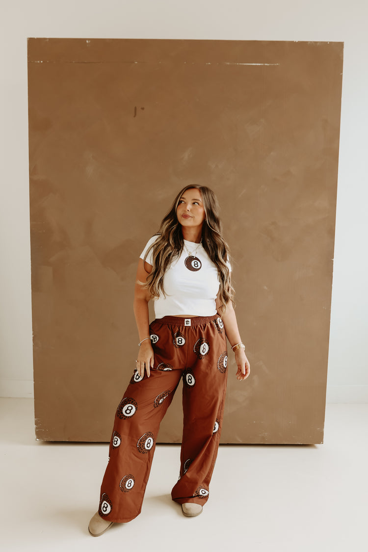 Brown Leopard 8ball Boxer PANTS