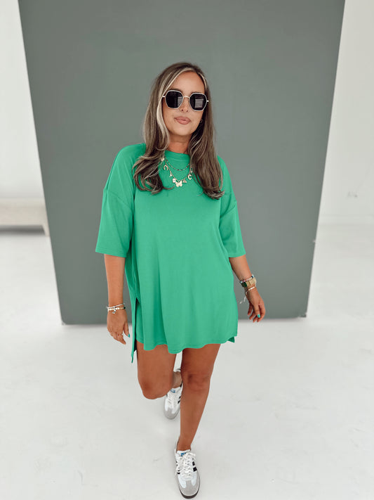Kelly Green Ribbed Catlyn Set