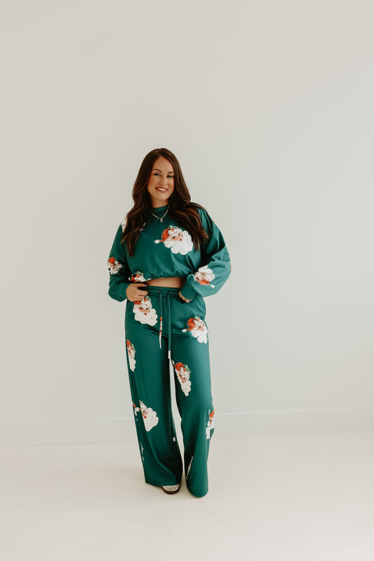 CUTIE SANTA DRAWSTRING PANTS