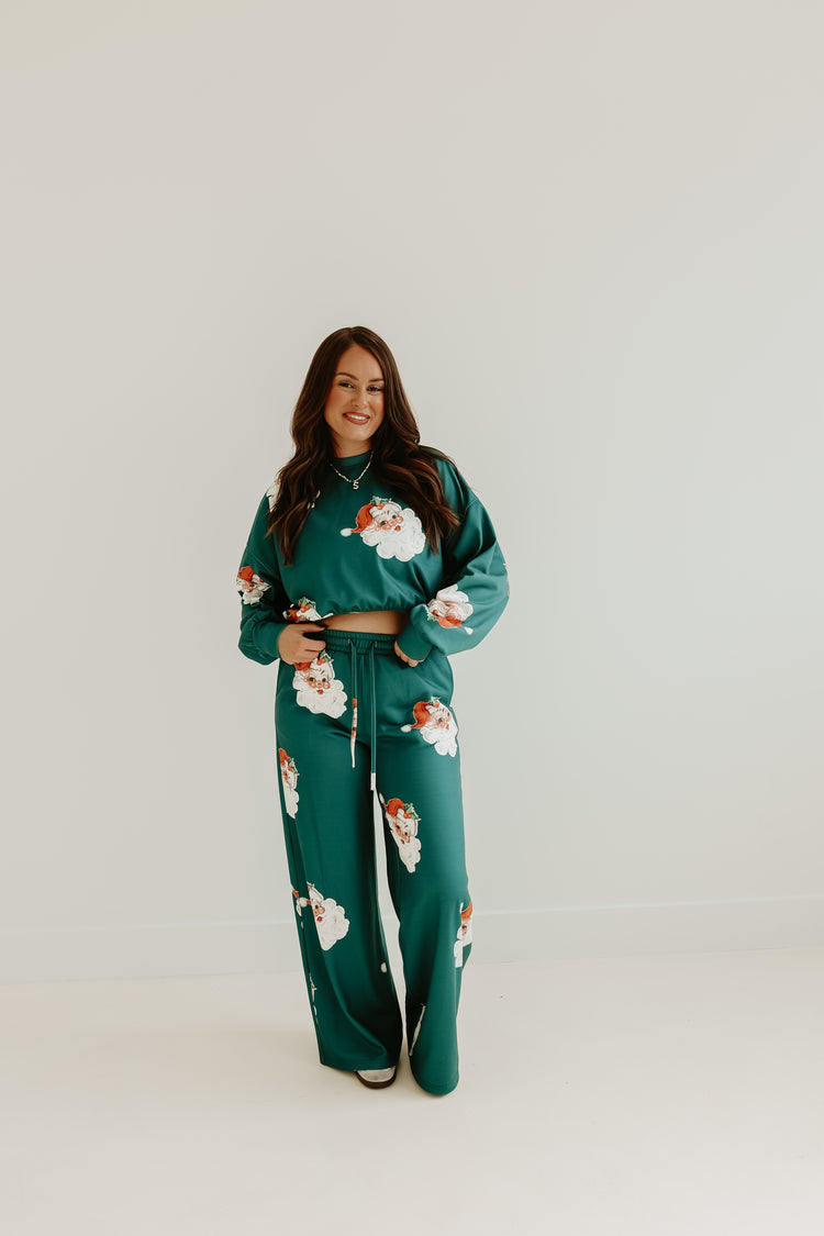 CUTIE SANTA DRAWSTRING PANTS