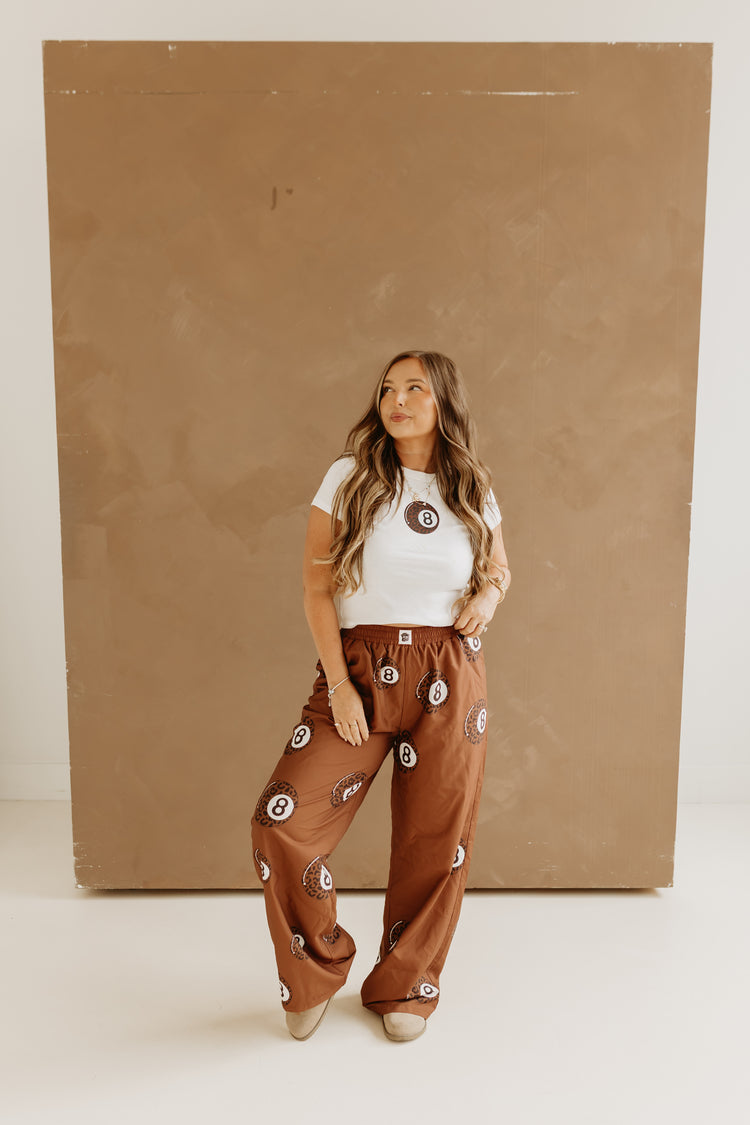 Brown Leopard 8ball Boxer PANTS