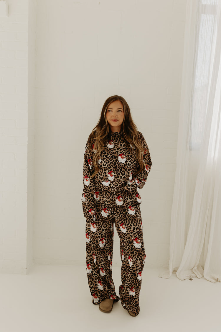 Vintage Santa Leopard Soft top (PRE ORDER)