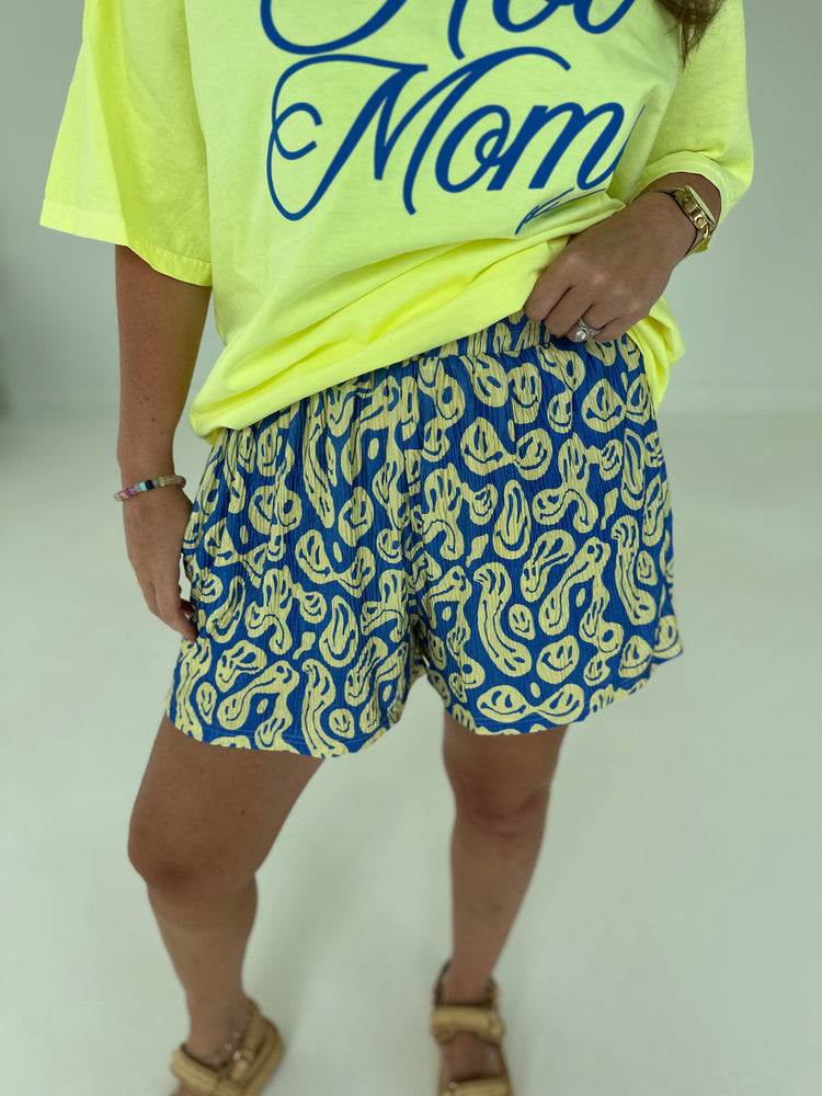 Trippy Smiley Flowy SHORTS