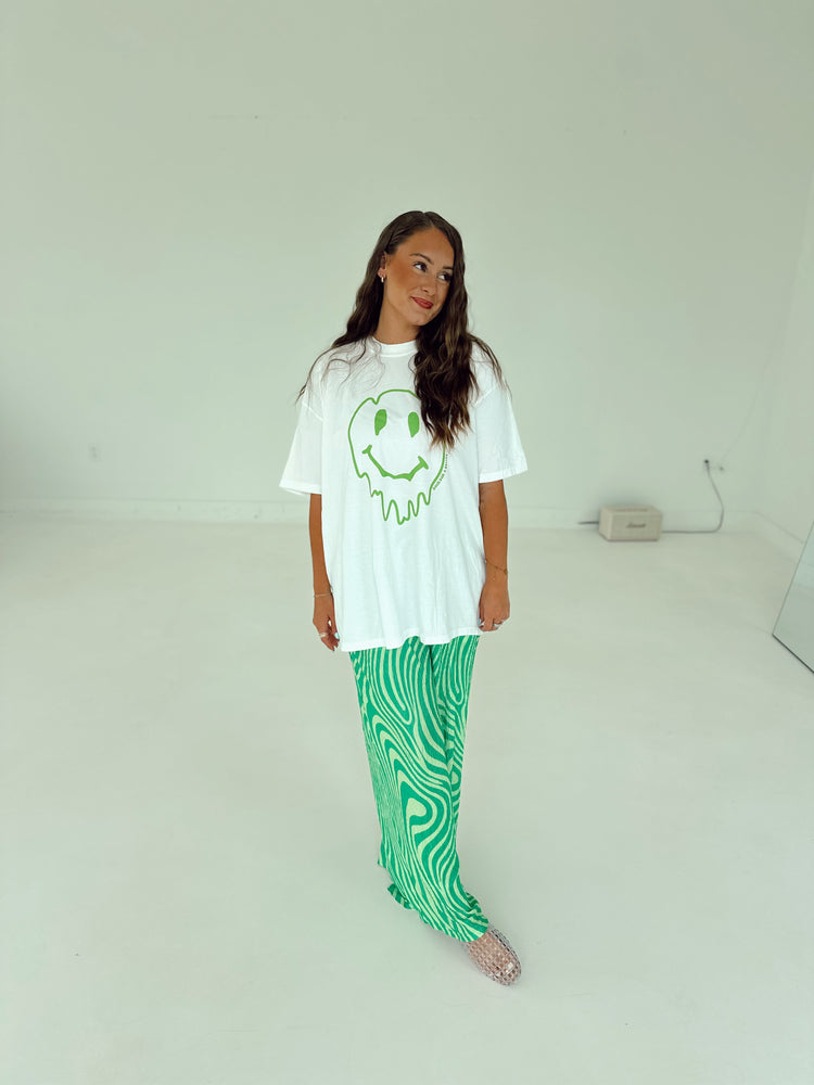 Trippy GREEN Flowy PANTS