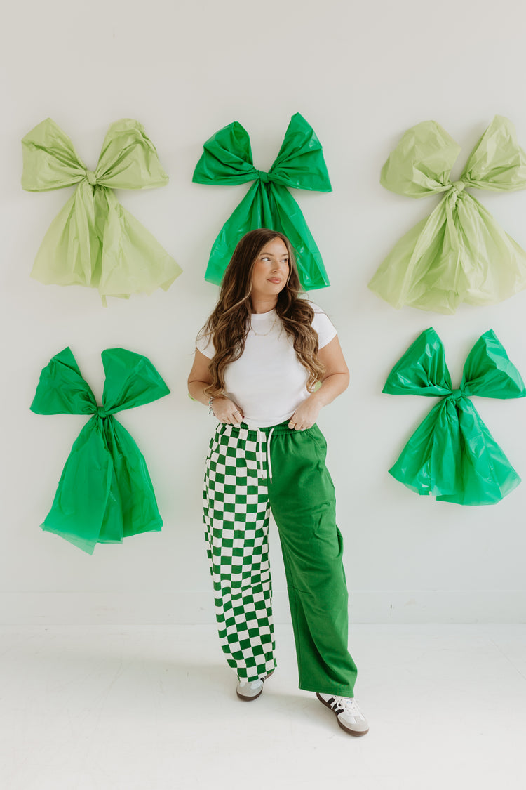 Green Check Spliced Barrels