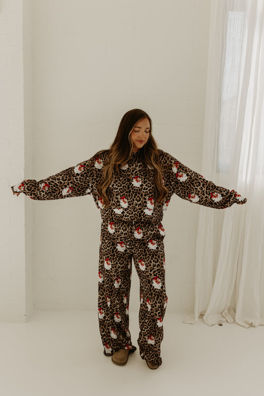 Vintage Santa Leopard Soft top (PRE ORDER)