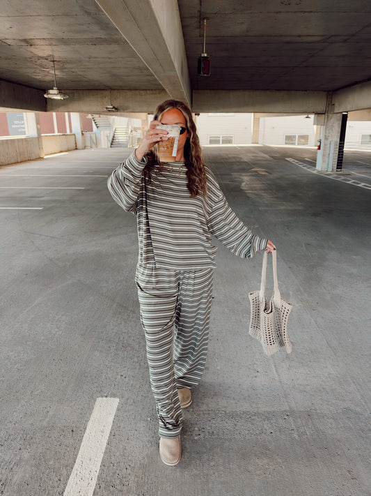 The Comfy Cozy PANTS Set (Moss Green)