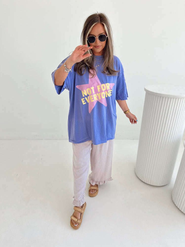 Not for Everyone Graphic T-shirt VIOLET (full length)