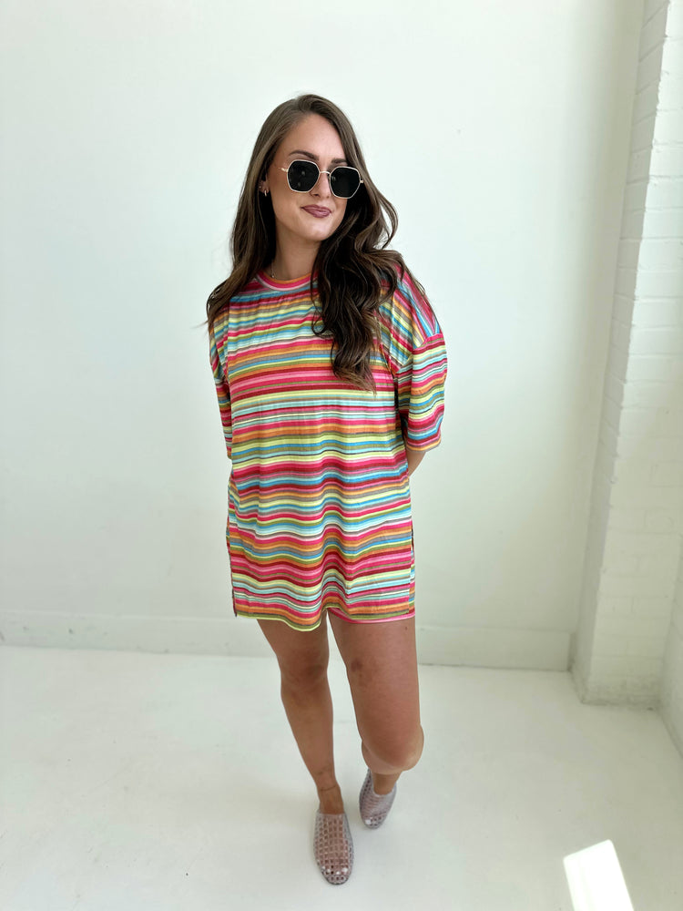 Multi-Color T-Shirt Lounge Set