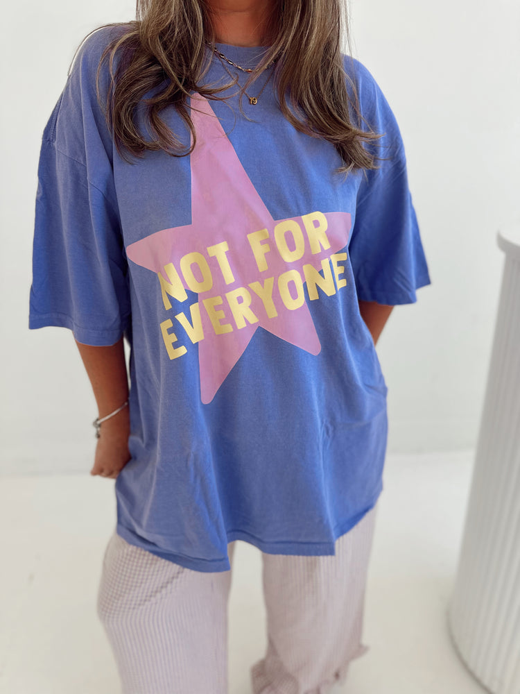 Not for Everyone Graphic T-shirt VIOLET (full length)
