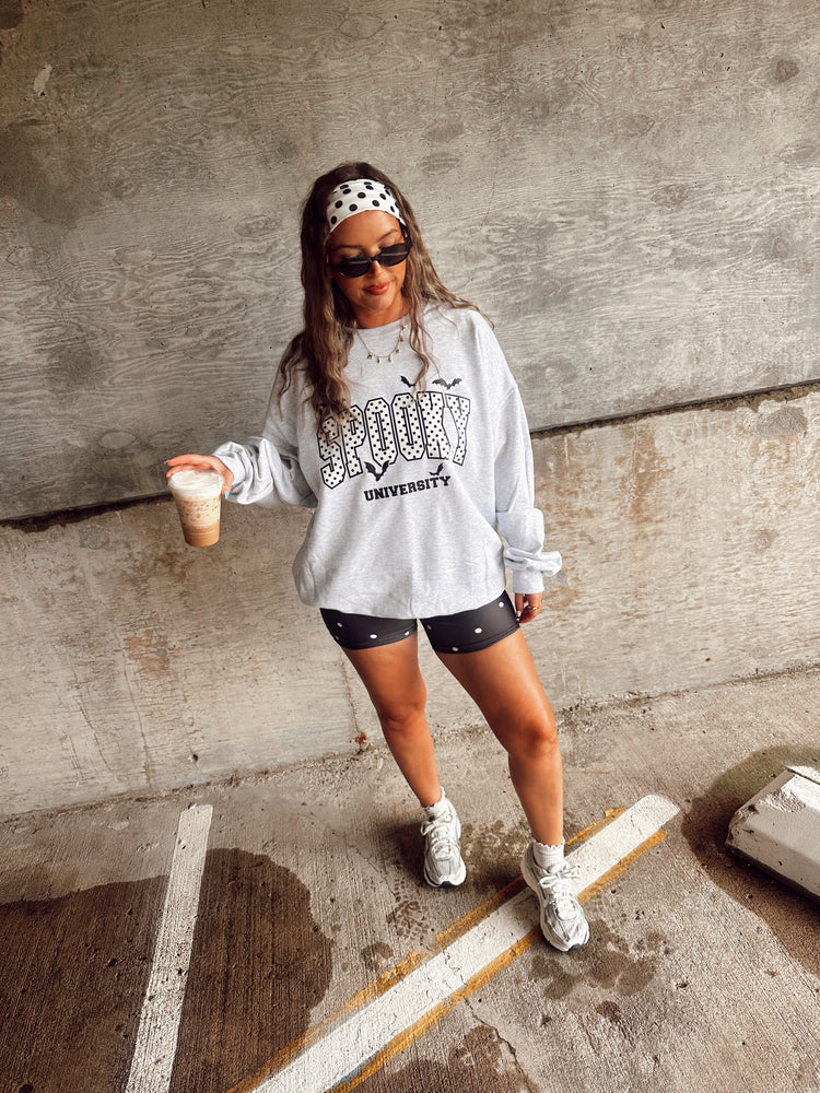 Spooky University Sweatshirt (Ash Grey)