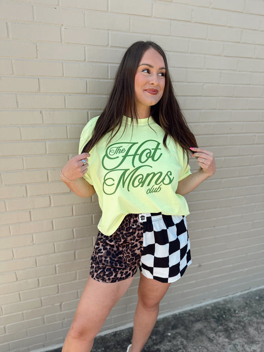 Hot Moms Club Neon NEON LEMON (Cropped or full length)
