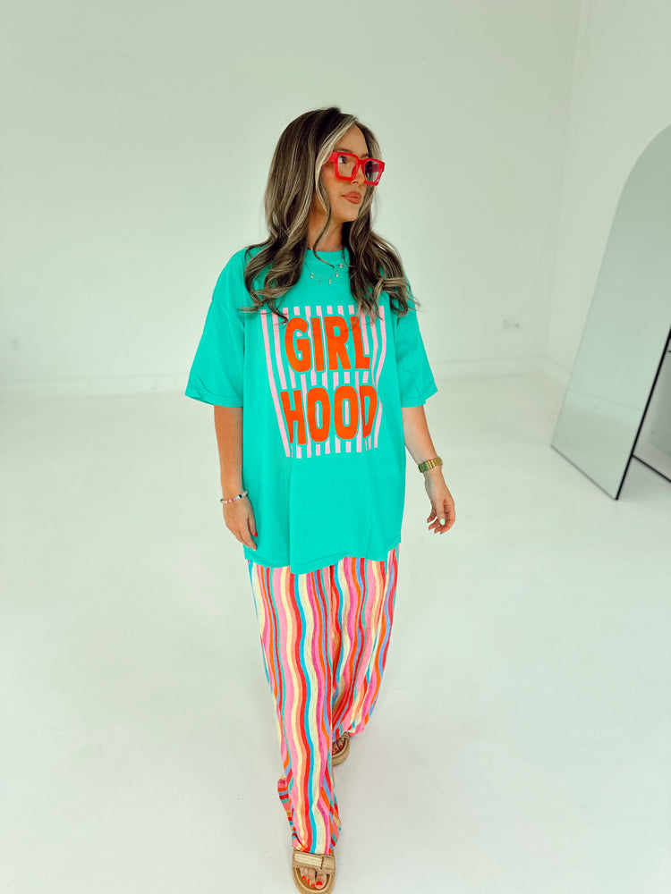 Rainbow Stripe Flowy PANTS