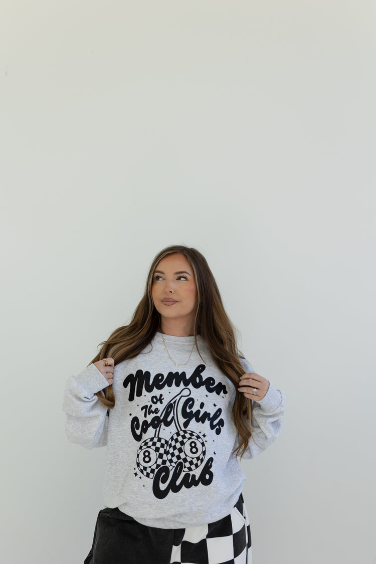 Cool Girls Club Sweatshirt (Ash Grey)