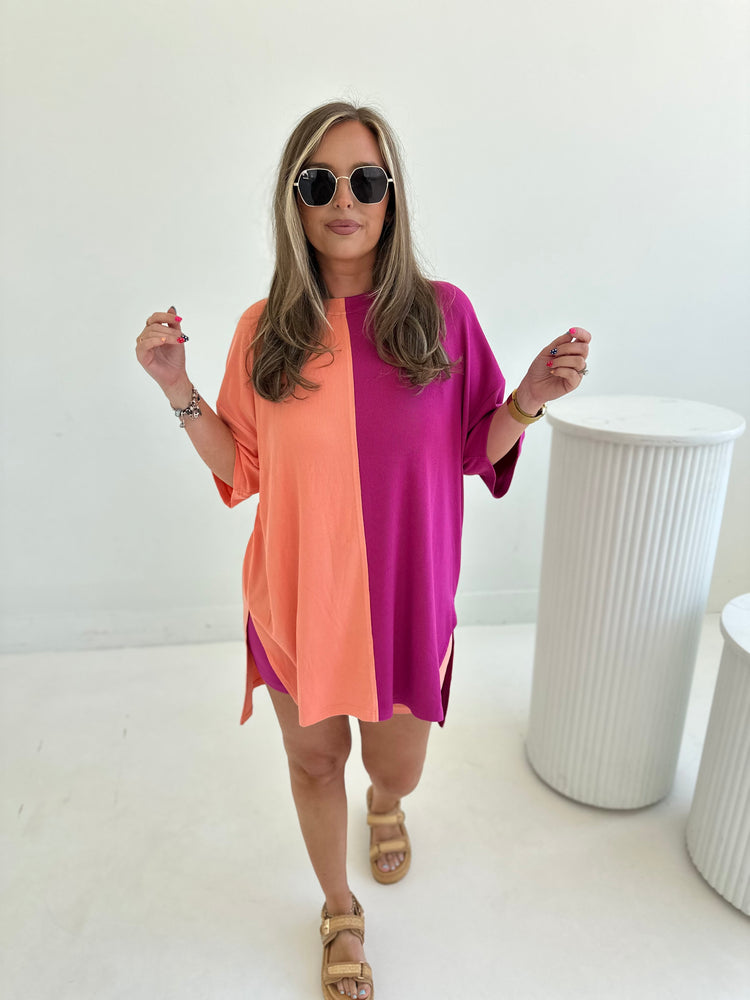 Sunset Spliced Ribbed Catlyn Set