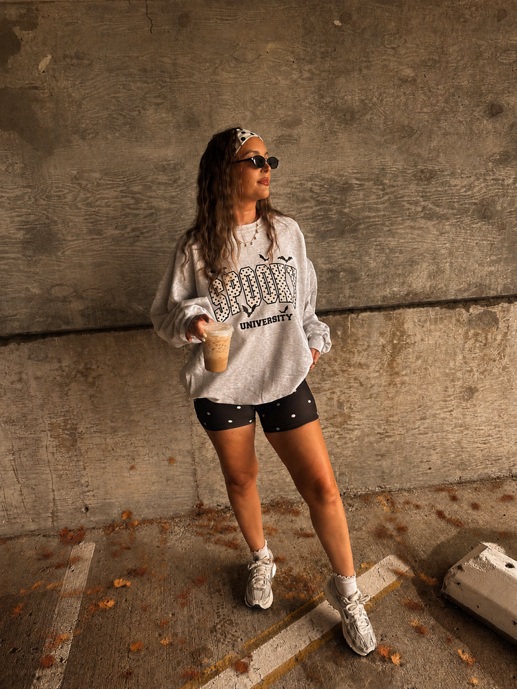 Spooky University Sweatshirt (Ash Grey)