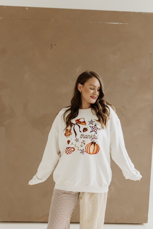 Fall Collage Crewneck Sweatshirt
