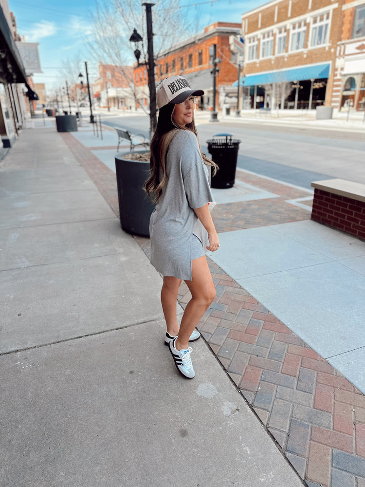 Light Grey Ribbed Catlyn Set