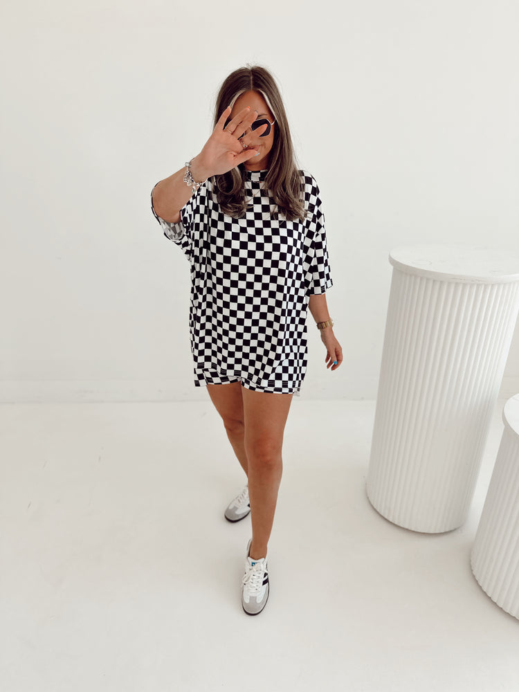 Baby Check T-shirt Lounge Set