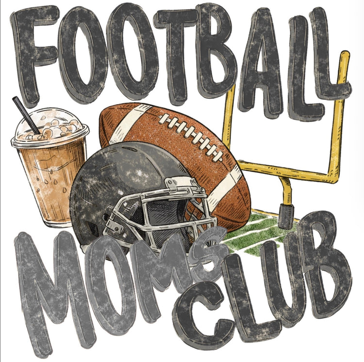 FOOTBALL MOMS CLUB TEE (FULL LENGTH)