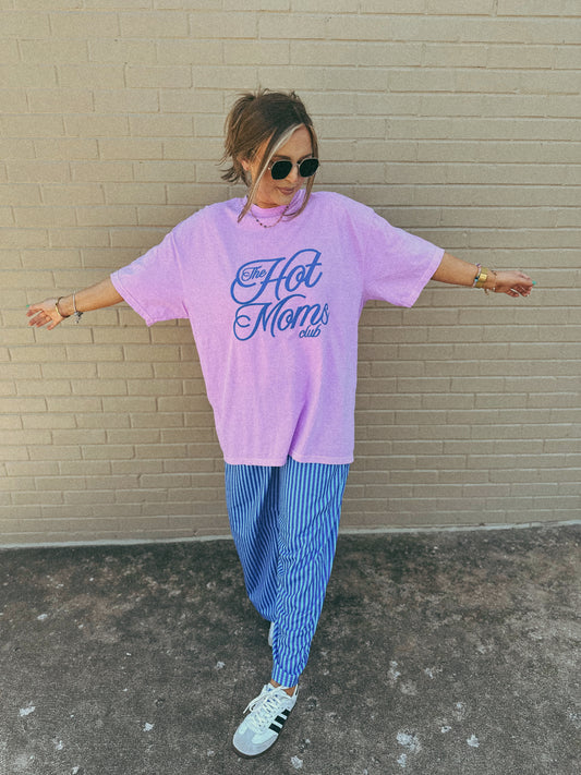Hot Moms Club on NEON VIOLET (Cropped or full length)