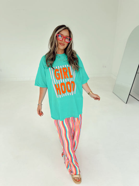 Rainbow Stripe Flowy PANTS
